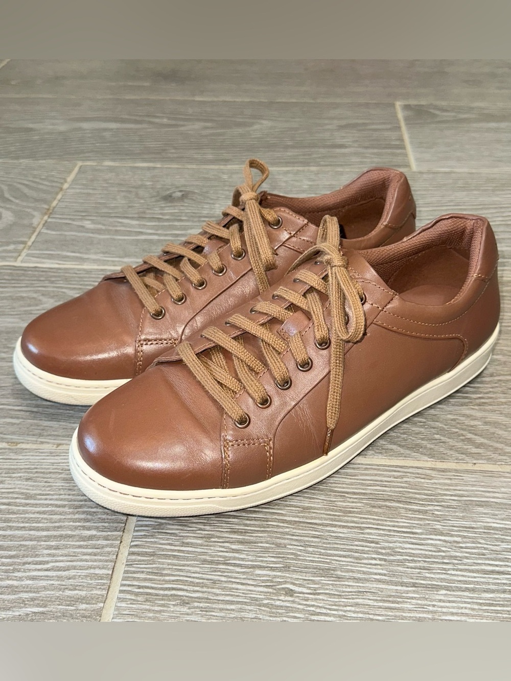Cole Haan Grand Crosscourt Premium Tan Leather Men’s 9M Sneaker Minimalist Shoe